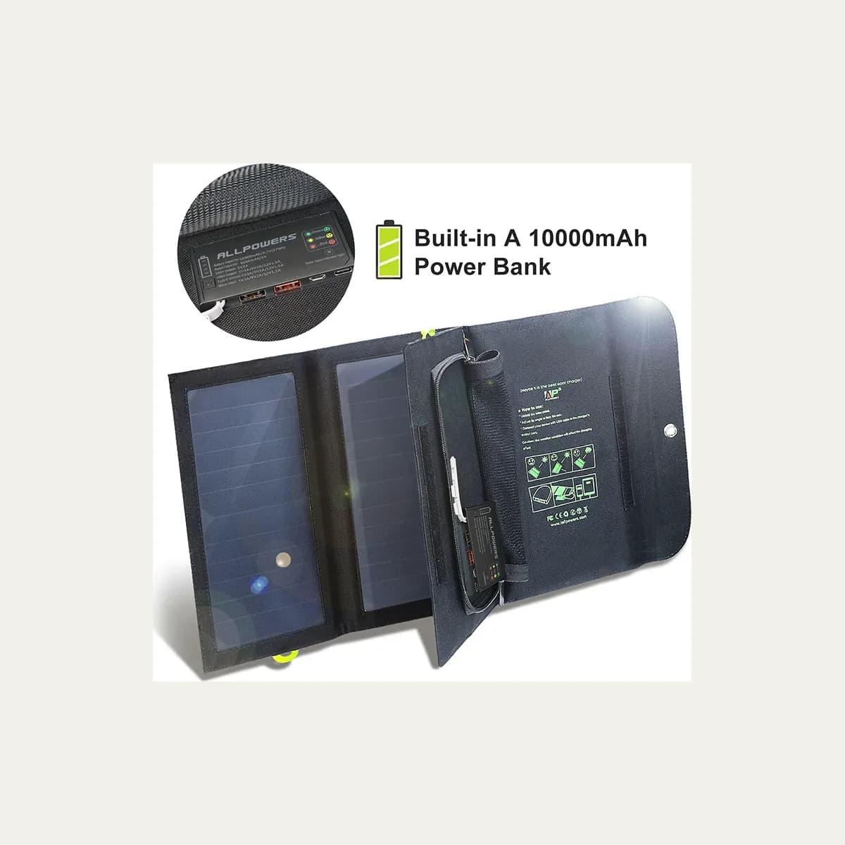 Зарядное устройство ALLPOWERS, 5 В / 21 Вт, 10 000 мА·ч