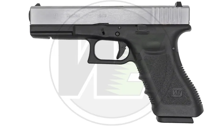Пистолет WE GLOCK-17 Gen3 хром
