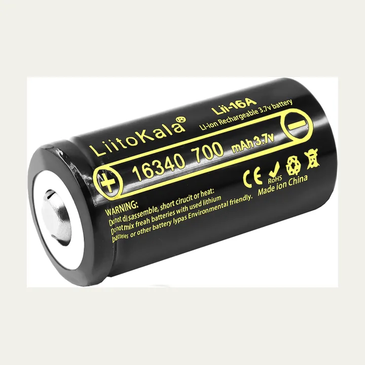 АКБ LiitoKala 16340 Lii-16A RCR123A 3,7 V 700mAh