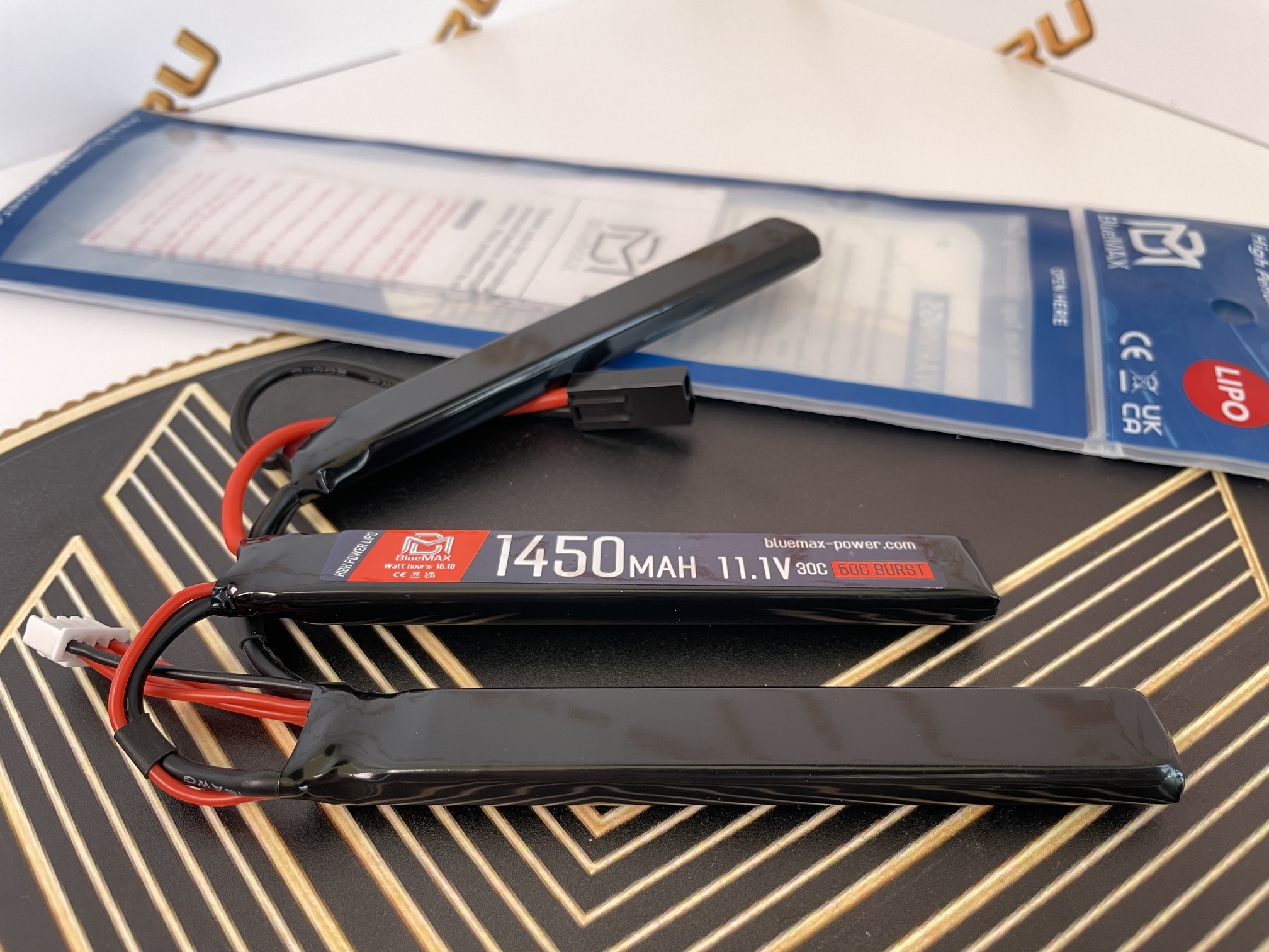 Фото похожей модели для «АКБ BlueMAX 1450mAh Lipo 11.1V 30C triple 3x (12.5x21x128) А G36, крейнсток»