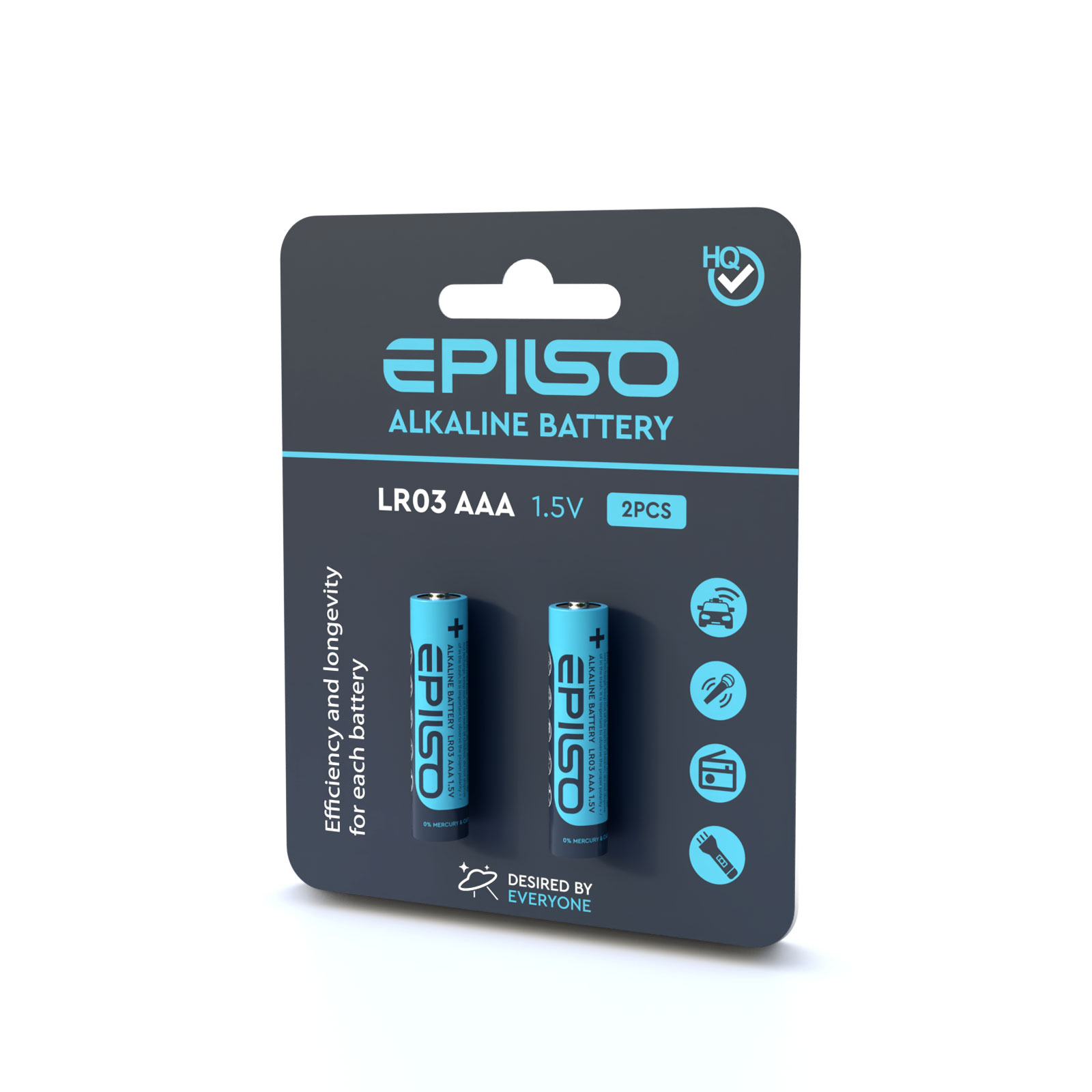 Батарейка EPILSO AAA LR03 2 BLISTER CARD